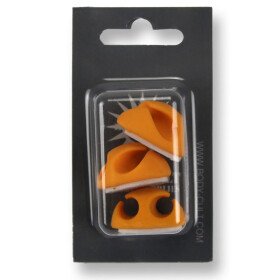 RCA or Clipcord holder - For 2 cable - Orange