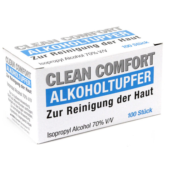 CLEAN COMFORT - Alkoholtupfer - 100 Stück
