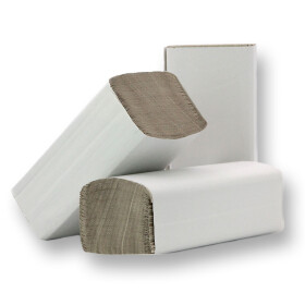 CONPROTA - Folded Towels V-fold - 25 x 23 cm - 1-ply - Nature 250 Sheets