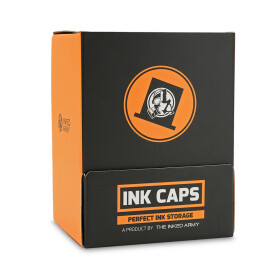 THE INKED ARMY - Ink Caps - Wide Base - Orange - Ø 14 mm - 600 pc/pack
