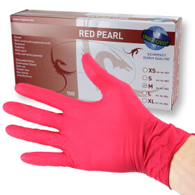 UNIGLOVES - Nitril - Examination gloves - Red Pearl  M