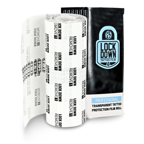 THE INKED ARMY - Lock Down - Atmungsaktiver Tattoo Film -  Einzelrolle 15 cm x 10 m