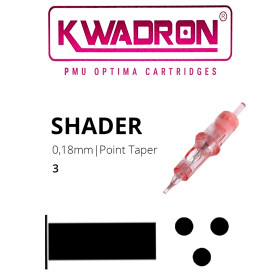 KWADRON - PMU Optima Cartridges - 3 Round Shader - 0,18 PT