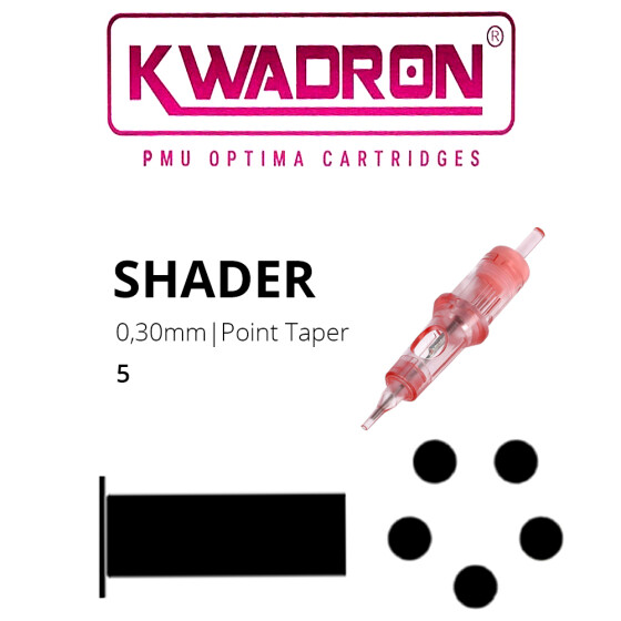 KWADRON - PMU Optima Cartridges - 5 Round Shader - 0,30 PT
