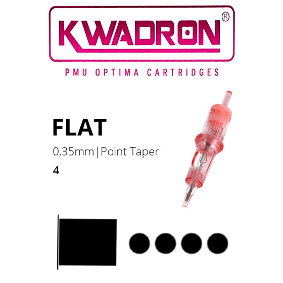 Kwadron - PMU Optima Cartridges - 4 Flat - PT - 0,35 mm