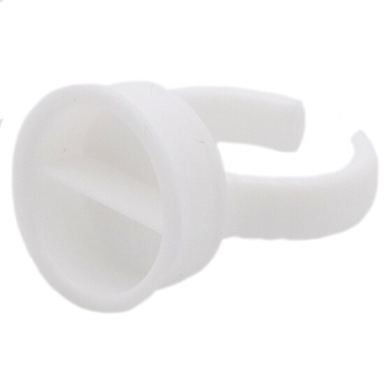 Ring Ink Cup - 2 chambers - White 17 mm