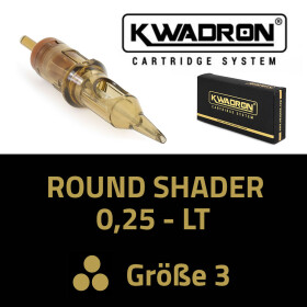 KWADRON - Needle Cartridges - Round Shader - 0,25 LT Size 3
