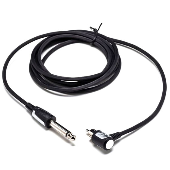 EZ - RCA Silikon Wire - Angled - 180 cm Black