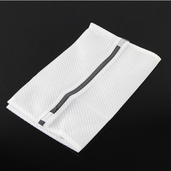 Wash bag laundry net white 22,5 x 20 cm - for face mask