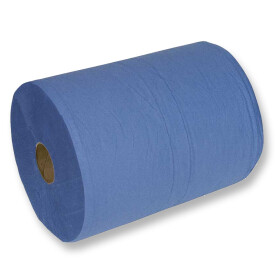 Papiertuchrolle 3-lagig blau 39 cm x 38 cm - 1000 Blatt