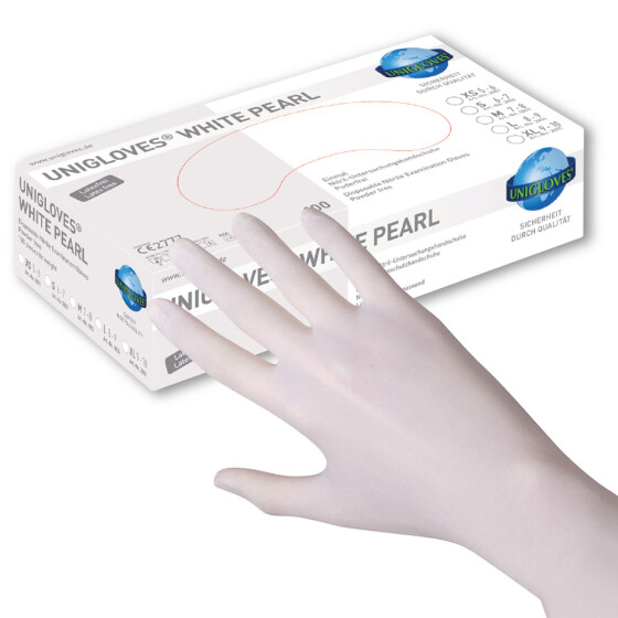 UNIGLOVES - Nitril - Examination gloves - White Pearl