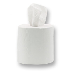 CONPROTA - Papierhandtuchrollen 450 Blatt - 19 x 25 cm - 2-lagig Weiß - 1 Stück