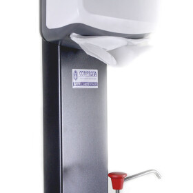 CONPROTA - Multifunctional station with towel dispenser white, washing paste holder and trash bag holder