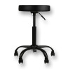 Tattoo Stainless Steel Work Chair - Tabouret - Height Adjustable 55 cm - 72 cm Black
