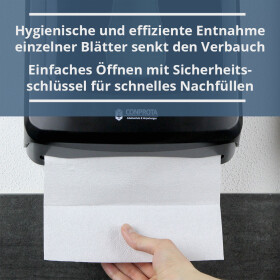 CONPROTA - Falthandtuchspender Schwarz