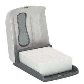 CONPROTA - BUNDLE - Folded Towels Dispenser white with 15 pack folded towels white