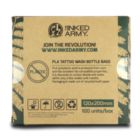 THE INKED ARMY - Cover for Bottles - Compostable and Biodegradable - 120 mm x 200 mm - 100 Pieces