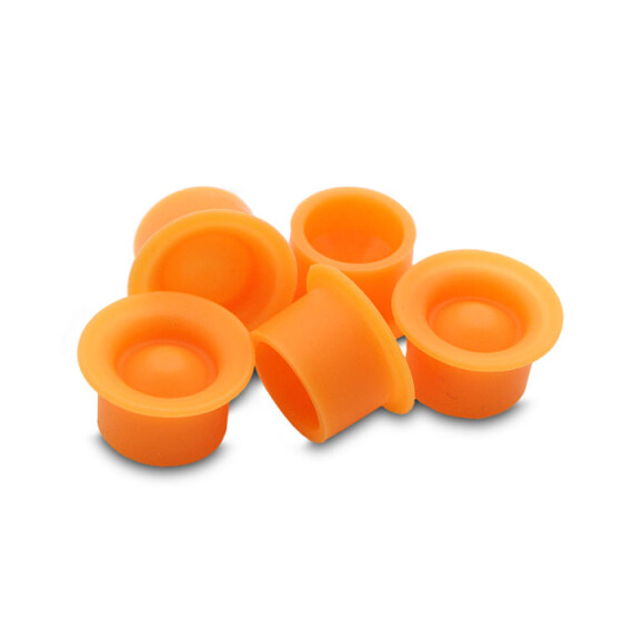 THE INKED ARMY - Silicone Ink Caps - Sterile - Orange - 150 Pieces
