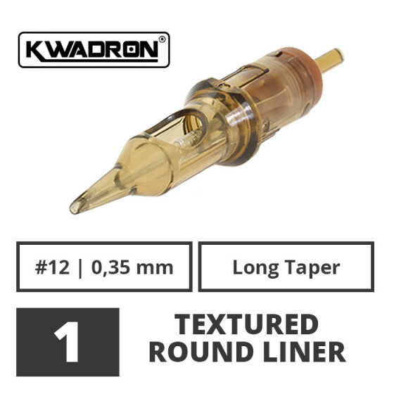 KWADRON - Nadelmodule - 1 Textured Round Liner - 0,35 LT