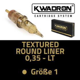 KWADRON - Tattoo Cartridges - 1 Textured Round Liner - 0,35 LT