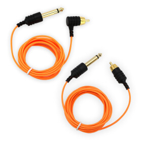 THE INKED ARMY - Lightweight RCA Silicone Cable - 215 cm - Orange