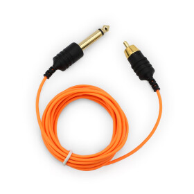 THE INKED ARMY - Lightweight RCA Silicone Cable - 215 cm Straight - Orange