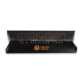 THE INKED ARMY - Lightweight RCA Silicone Cable - 215 cm Straight - Orange