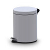 ALDA - Pedal Garbage Can - Stainless Steel Trash Can - 5 Liters - White
