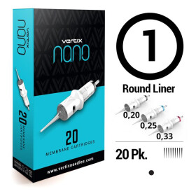 VERTIX - Nano PMU Cartridges - 1 Round Liner