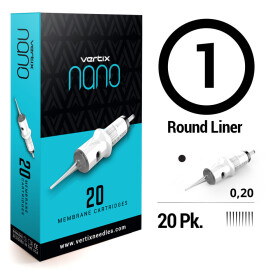 VERTIX - Nano PMU Cartridges - 1 Round Liner - 0,20 mm