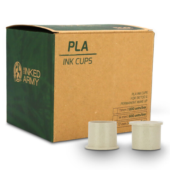 THE INKED ARMY - PLA Ink Caps - Compostable and Biodegradable - 11 mm - 12´100 pcs/pack