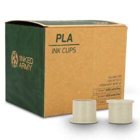 THE INKED ARMY - PLA Ink Caps - Compostable and Biodegradable - 17 mm - 350 pcs/pack