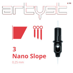 ARTYST by Cheyenne - Basic PMU Cartridges - 3 Nano Slope - 0,25 mm - 10 Stk/Pack