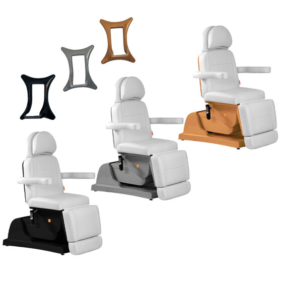 SOLENI - Behandlungsstuhl - Queen VIII Comfort Elegance 4-motorig - Untergestellfarbe wählbar - Dropshipping -  Sonderpreis anfragen