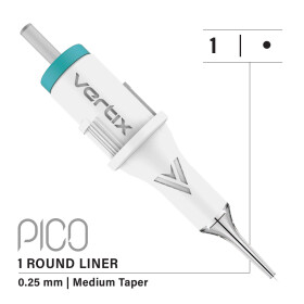 VERTIX - Pico PMU Membrane Cartridges - 1 Round Liner 0,25 mm MT