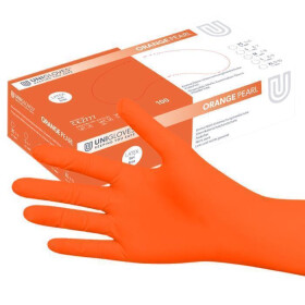 UNIGLOVES - Nitril - Examination Gloves - Orange Pearl XS