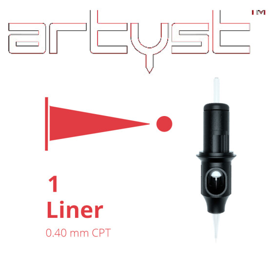 ARTYST by Cheyenne - Basic PMU Cartridges - 1 Liner - 0,40 mm - 10 pcs/pack