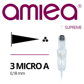 AMIEA - Cartridges - Supreme - 3 Micro - 0,18 mm - 15...