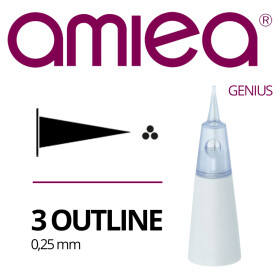 AMIEA - Cartridges - Genius - 3 Outline - 0,25 mm - 10...