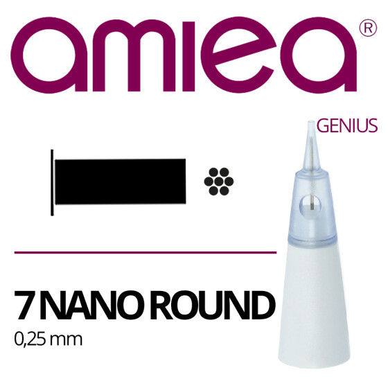 AMIEA - Cartridges - Genius - 7 Nano Round - 0,25 mm - 10 Stk/Pack