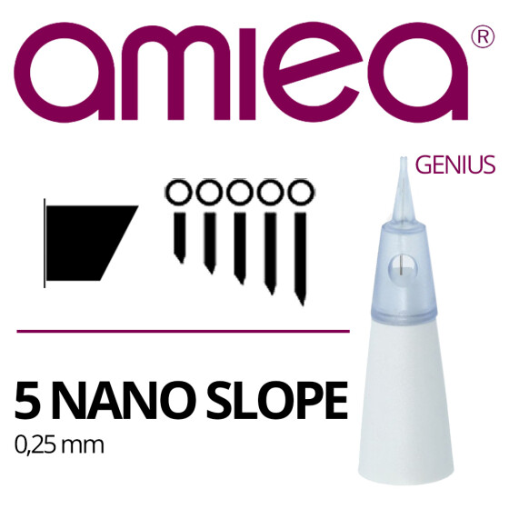 AMIEA - Cartridges - Genius - 5 Nano Slope - 0,25 mm - 10 pcs/pack