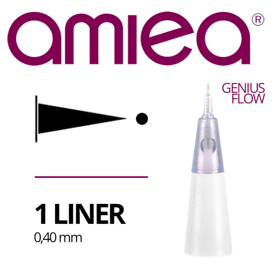 AMIEA - Cartridges - Genius - Flow 1 Liner - 0,40 mm - 10 pcs/pack