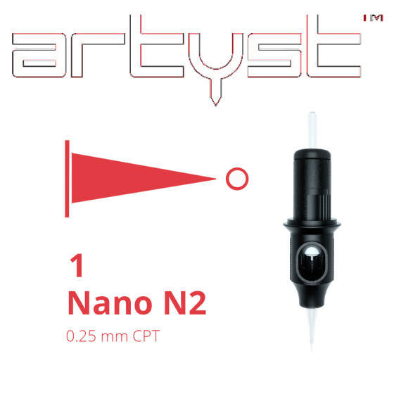 ARTYST by Cheyenne - Basic PMU Cartridges - 1 Nano N2 - 0,25 mm CPT - 20 Stk/Pack