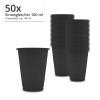 Mouth Rinsing Cup - Disposable Cup 180 ml 50 Pcs/Pack - Black