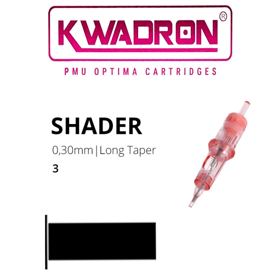 KWADRON - PMU Optima Cartridges - 3 Round Shader - 0,30 LT