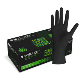 UNIGLOVES - Nitrile - Examination gloves - Bio Touch - Compostable and Biodegradable - Black S