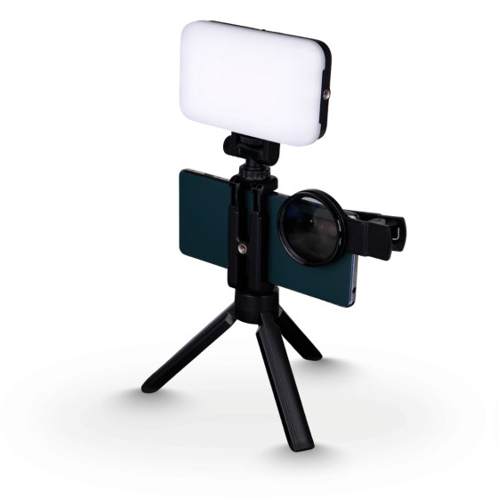 LED Selfie Light Set - Foto-/Videolampe mit Kameralinse