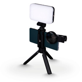 LED Selfie Light Set - Foto-/Videolampe mit Kameralinse