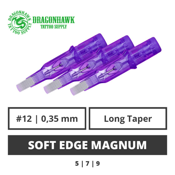DRAGONHAWK - Mast Pro - Tattoo Nadelmodule - Soft Edge Magnum 0,35 mm LT - 20 Stk.